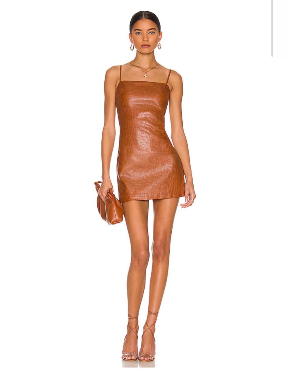 Croc Mini Dress in Tan Croc
Bardot- XS